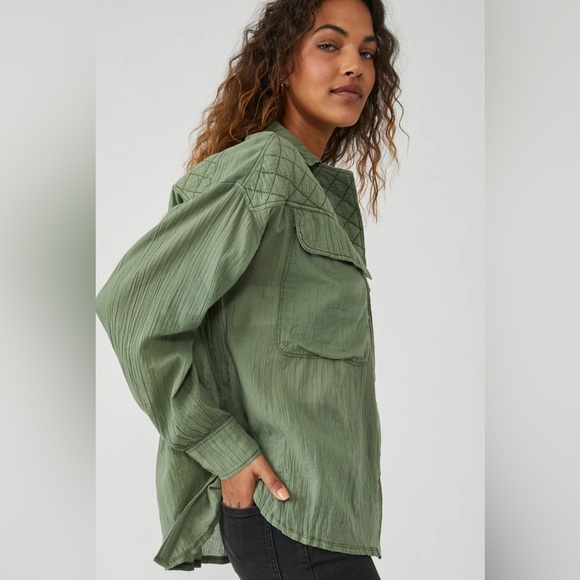 Free People Silver Lining Top - Picture 2 of 13